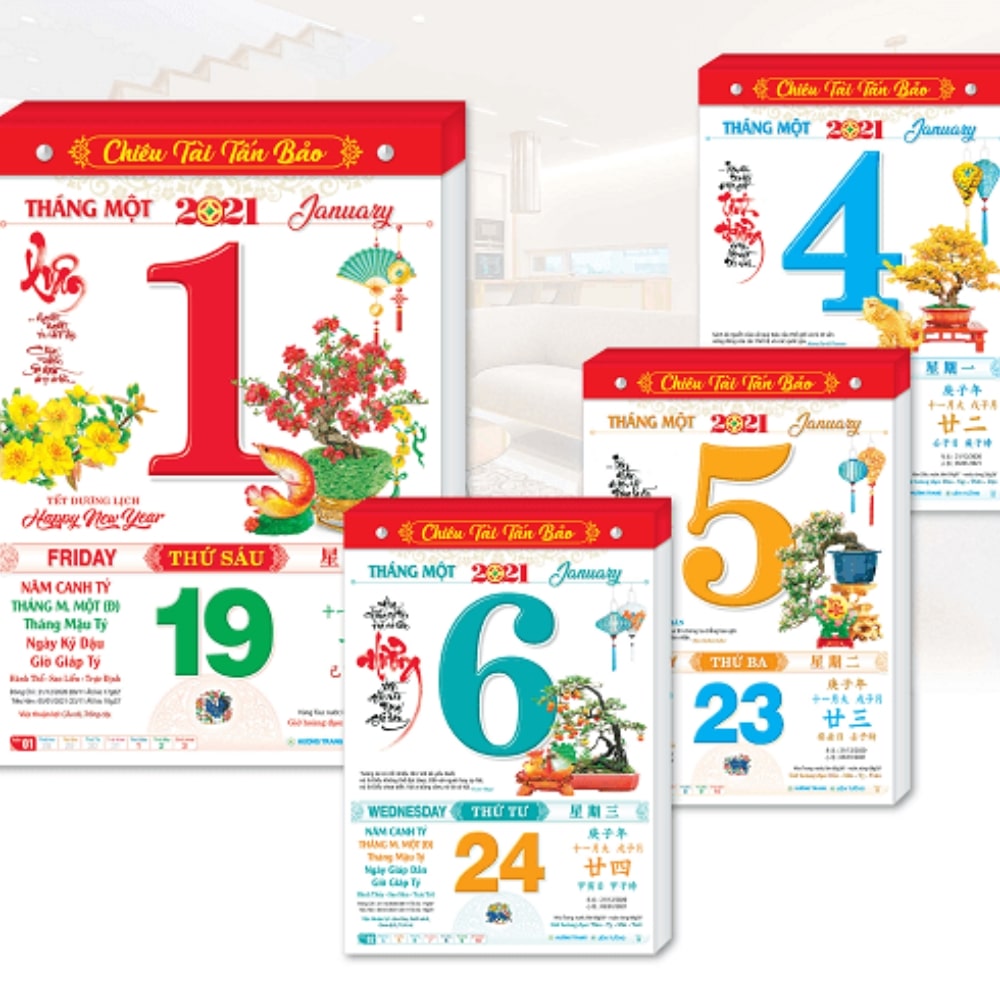 In lịch tết theo yêu cầu